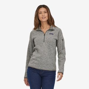 Patagonia Better Sweater 1/4-Zip Fleece medium birch white